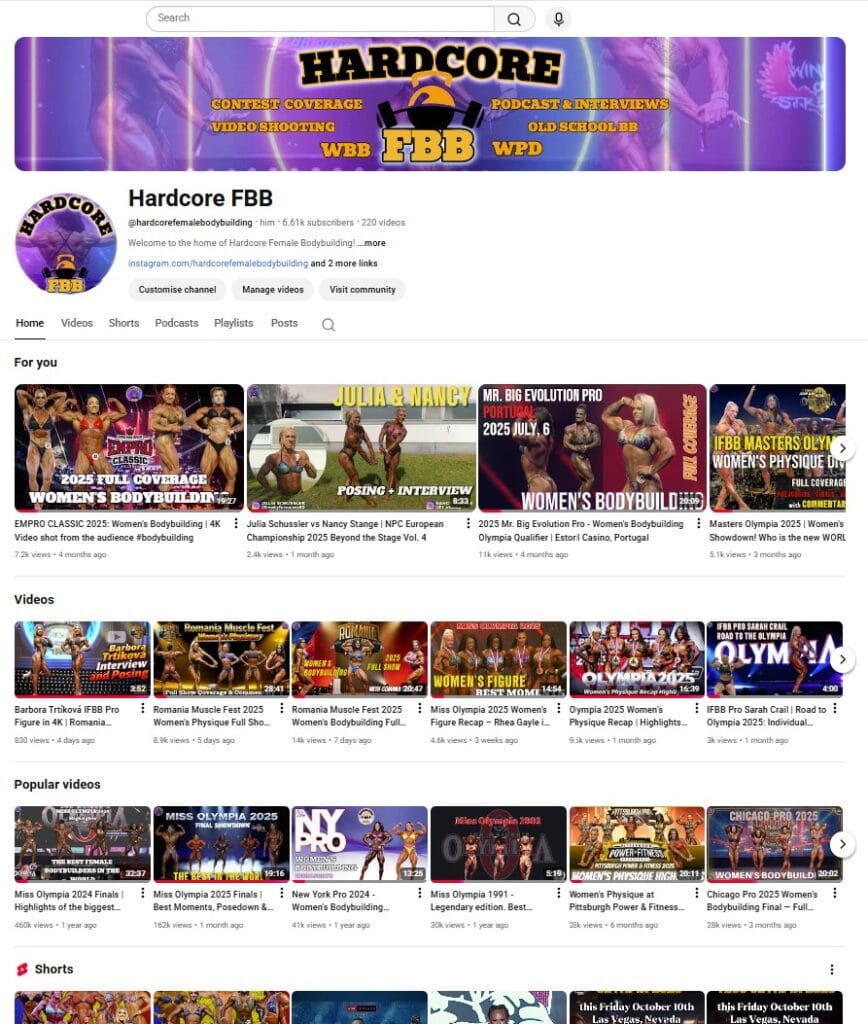 Hardcore FBB YouTube Screenshot