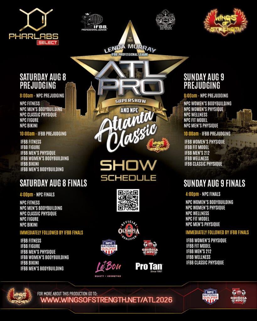2026 Atlanta Pro Show Schedule 2026 Atlanta Pro Show Schedule