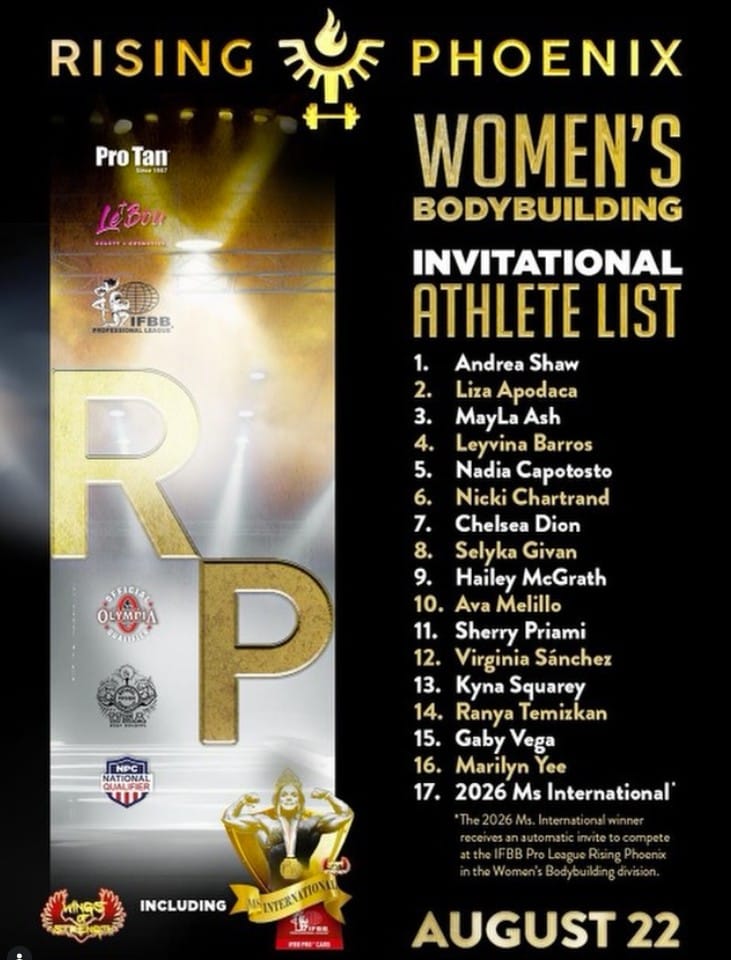 Rising Phoenix 2026 invitation List
