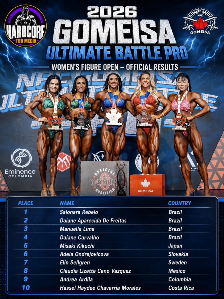 2026 Gomeisa Ultimate Battle Pro Women’s Figure results led by Saionara Rebelo